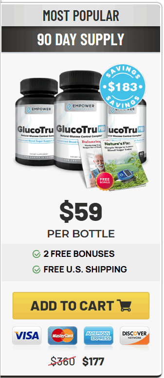 Buy GlucoTru Pro 3 Bottle