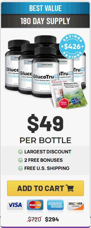 Buy GlucoTru Pro 6 Bottle